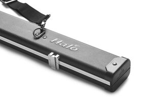 HALO Schwarz GO mit Tragegurt - dreiviertel