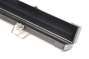 Aluminium Koffer Schwarz für dreiviertel offen