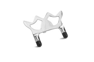 Welle Aufsatz Chrom Silber mit Toes