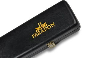 Leather Look Koffer Schwarz für 3/4 geteilte Queues nah